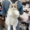 Super Realistic Plush Cat Backpack – Lifelike Stuffed Animal Travel Bag & Shoulder Caddy