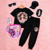 Kids Summer Collection | Pack of 6 Deal – T-Shirt, Trouser, Cap, Glasses, Watch & Kids Makeup Kit | Ages 1–10 Years