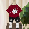 Cute Kitty Kids Summer Tracksuit | Premium Cotton Jersey | 1–10 Years