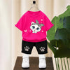 Cute Kitty Kids Summer Tracksuit | Premium Cotton Jersey | 1–10 Years