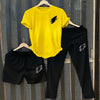 Men's Summer 3-Piece Combo Set | Cotton Jersey T-Shirt with French Terry Trouser & Shorts
