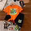 Kids Cricket Champion Pack | 6-Piece Cotton Jersey T-Shirt & Shorts Set with Cap, Glasses, Watch & FREE Bat & Ball | Ages 1–10 Years