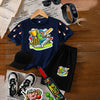 Kids Cricket Champion Pack | 6-Piece Cotton Jersey T-Shirt & Shorts Set with Cap, Glasses, Watch & FREE Bat & Ball | Ages 1–10 Years
