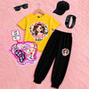 Kids Summer Collection | Pack of 6 Deal – T-Shirt, Trouser, Cap, Glasses, Watch & Kids Makeup Kit | Ages 1–10 Years