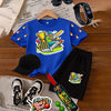 Kids Cricket Champion Pack | 6-Piece Cotton Jersey T-Shirt & Shorts Set with Cap, Glasses, Watch & FREE Bat & Ball | Ages 1–10 Years