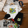Kids Cricket Champion Pack | 6-Piece Cotton Jersey T-Shirt & Shorts Set with Cap, Glasses, Watch & FREE Bat & Ball | Ages 1–10 Years