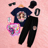 Kids Summer Collection | Pack of 6 Deal – T-Shirt, Trouser, Cap, Glasses, Watch & Kids Makeup Kit | Ages 1–10 Years