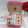 Luxury Women's Diamond Style Watch & Zircon Jewelry Gift Set with Premium Gift Box