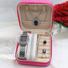 Luxury Women's Diamond Style Watch & Zircon Jewelry Gift Set with Premium Gift Box