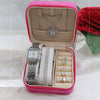 Luxury Women's Diamond Style Watch & Zircon Jewelry Gift Set with Premium Gift Box