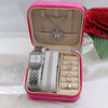 Luxury Women's Diamond Style Watch & Zircon Jewelry Gift Set with Premium Gift Box