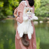 Super Realistic Plush Cat Backpack – Lifelike Stuffed Animal Travel Bag & Shoulder Caddy